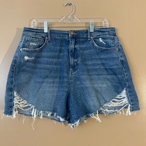 American Eagle Distressed Jean Shorts size 16